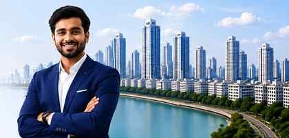 Yes2Brokers real estate broker with Mumbai skyline
